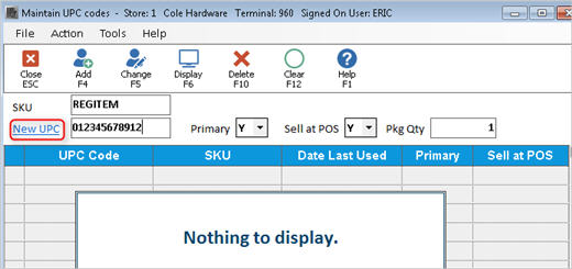 Create UPC Codes for Items without a UPC