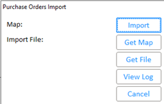 Purchase Order Import Using an Existing Map File
