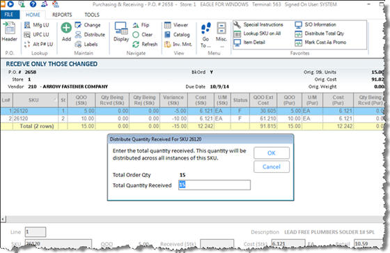 Centralized Distribution: Receiving the PO at the DC