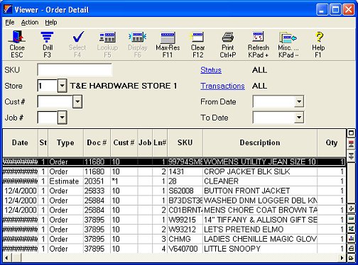Order Detail Viewer