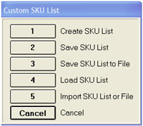 Saving Custom SKU Lists in the Inventory Viewer